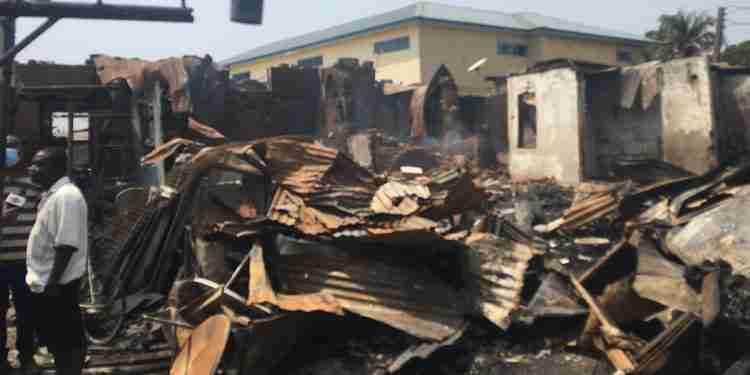 Fire guts 15 houses at Osu; displaces 100 people - Ghana News