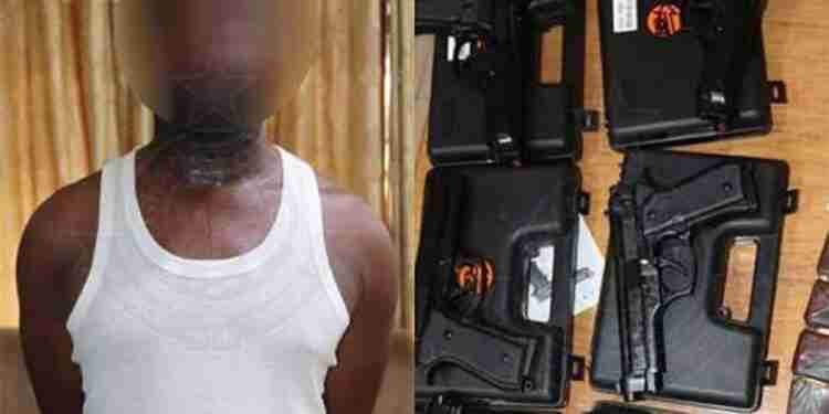 Police arrests man over unlawful possession of pistols - Ghana News