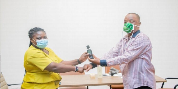 Accra Mayor presents noise measuring devices to Metro Health officials