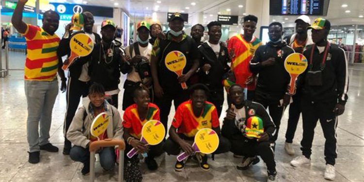 Team Ghana arrives in UK