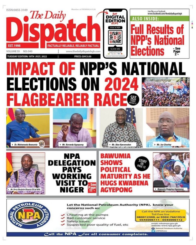 The Daily Dispatch Newspaper - July 19