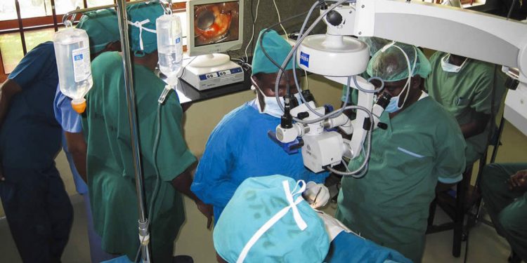 Cape coast Teaching Hospital, HCP cut sod for eye surgical and training centre