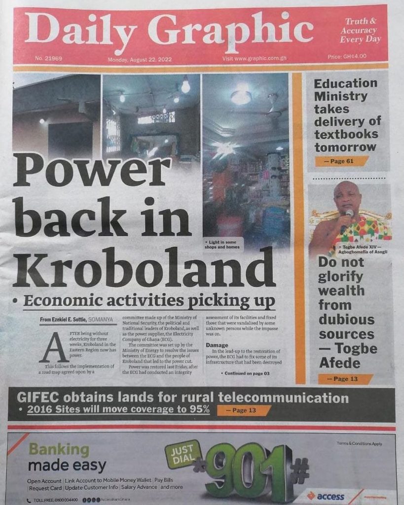 Daily Graphic Newspaper - August 22