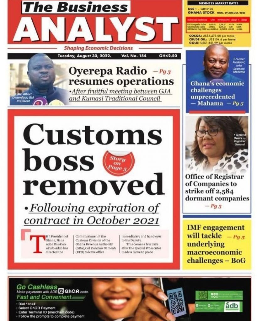 The Business Analyst Newspaper - August 30