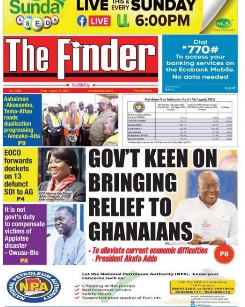 The Finder Newspaper - August 19