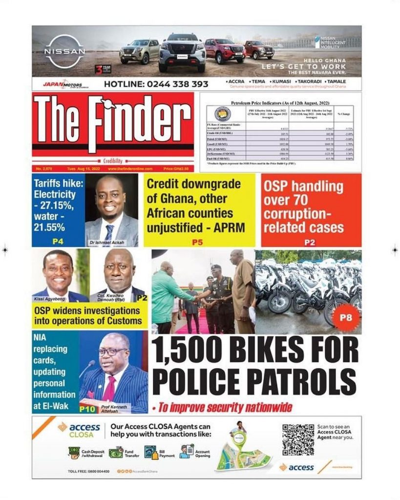 The Finder Newspaper. - August 16