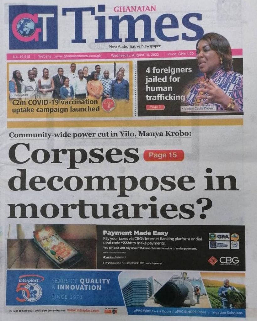 The Ghanaian Times - August 10