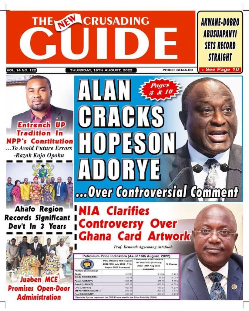 The New Crusading Guide Newspaper - August 18