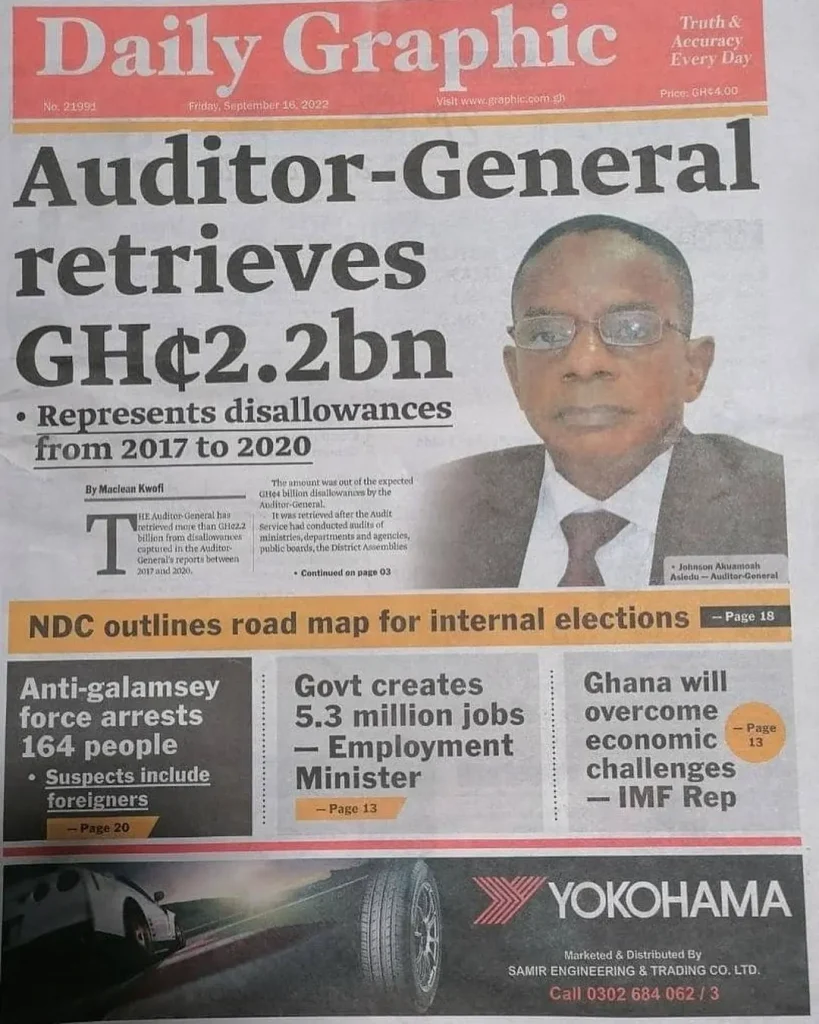 Daily Graphic Newspaper - September 16