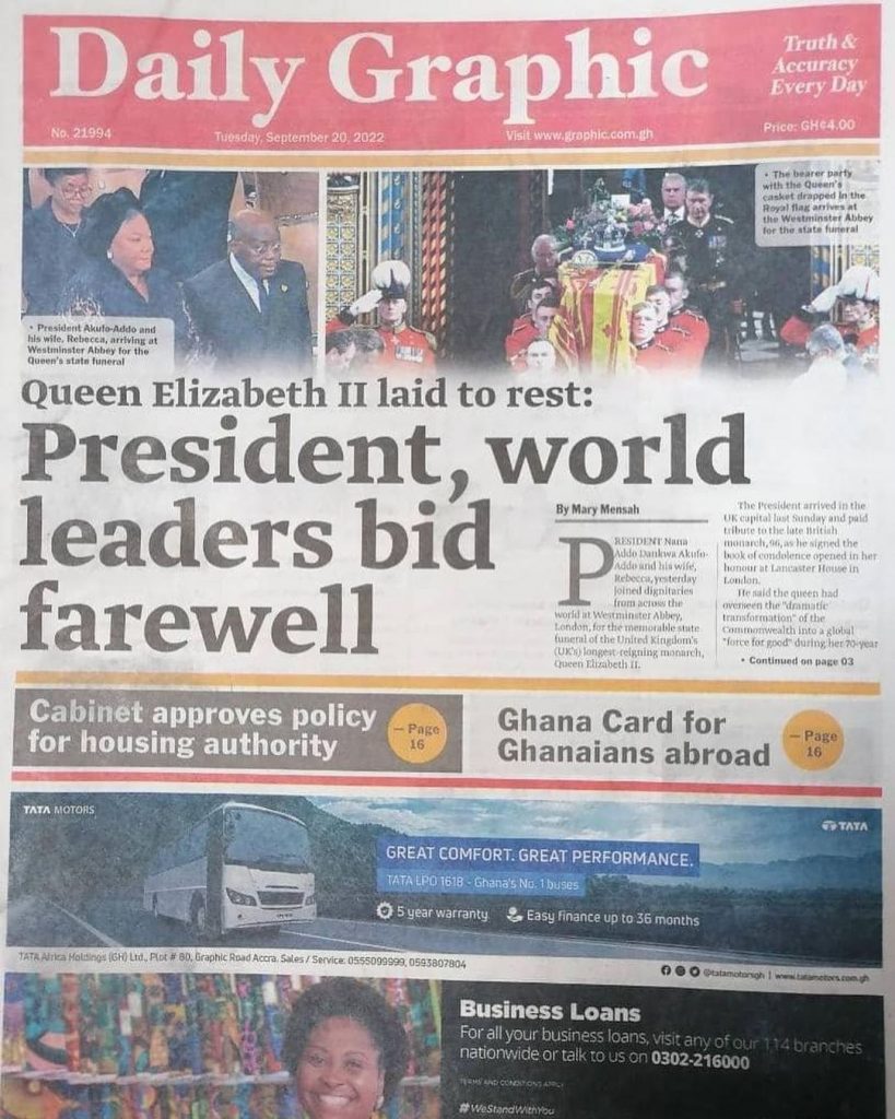 Daily Graphic Newspaper - September 20