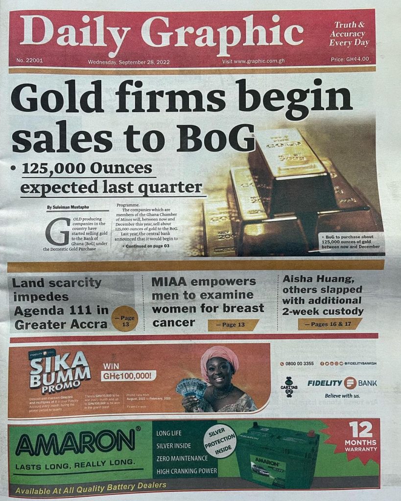 Daily Graphic Newspaper - September 28