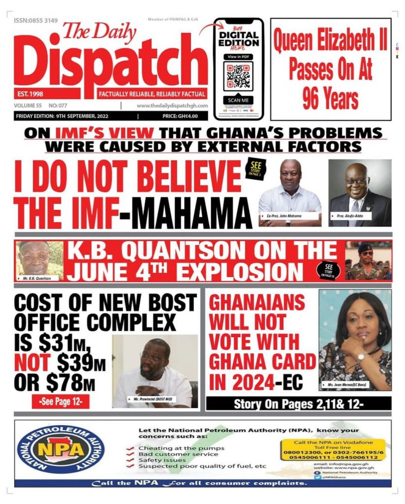 The Daily Dispatch Newspaper - September 9