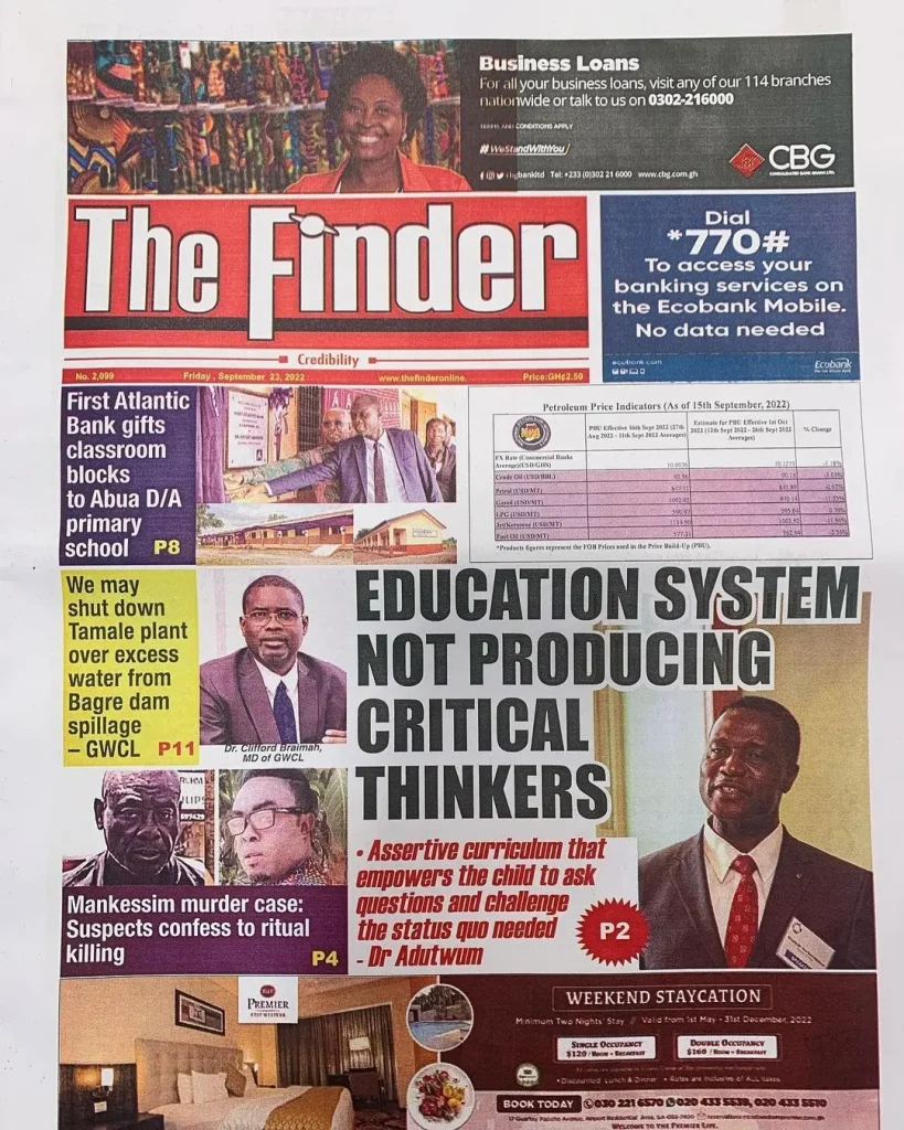 The Finder Newspaper - September 23