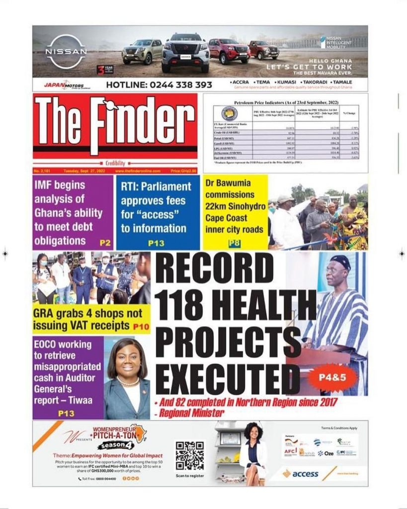 The Finder Newspaper - September 27