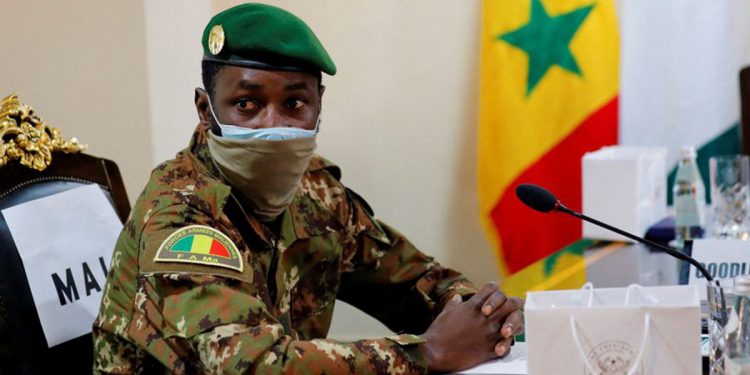 Colonel Assimi Goita, leader of Malian military junta, attends the Economic Community of West African States (ECOWAS) consultative meeting in Accra, Ghana September 15, 2020. REUTERS/ Francis Kokoroko/File Photo